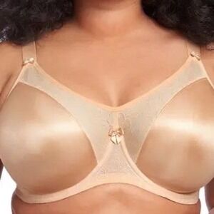 Goddess Yvette Bra GD6750SAD 38I Full Coverage Satin Underwire Adjustable Strap